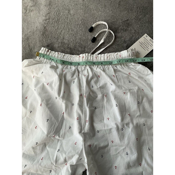 White Diamonds, Womens White Capri Pants, Size XL, Draw String w/ Anchor Accents - Picture 7 of 9